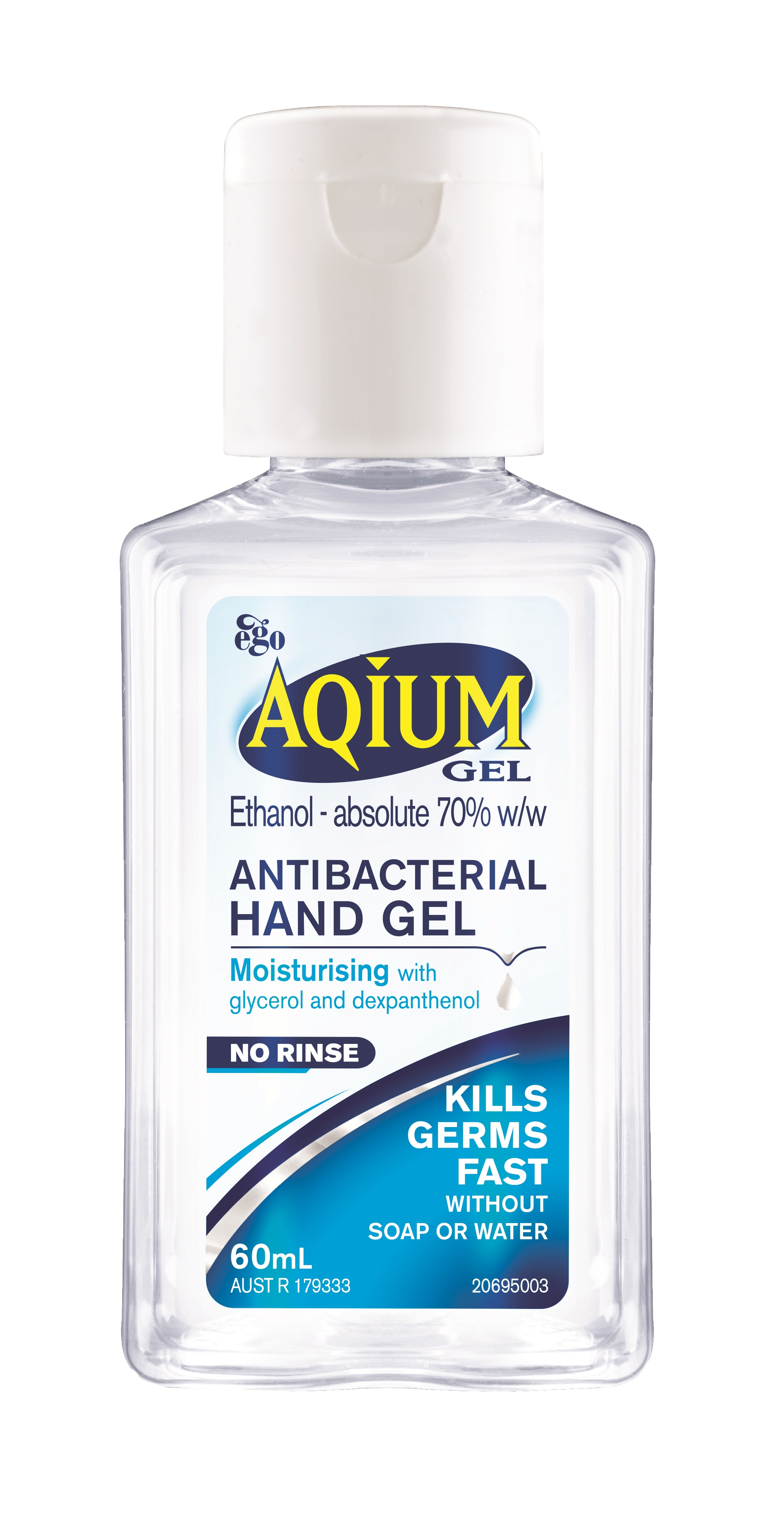 Ego Aqium Hand Gel Anti-Bacterial 60ml