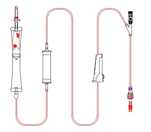 FLEXIBLE CHAMBER BLOOD/SOLUTION