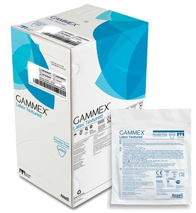 Gammex Latex Textured Sterile Gloves Sz 6. Box of 50 Pairs