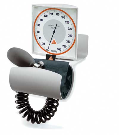 HEINE GAMMA XXL LF Wall Model Aneroid BP Unit with Adult Two Tube Cuff 