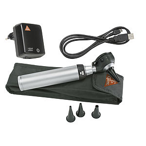 HEINEK180FOHalogenOtoscopeSet35VBETA4USBRechargeableHandleWithLi-IonBattery%2cUSBCordPlug