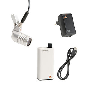 HEINE LoupeLight2 with mPack mini Charger Pack & USB Plug-in Transformer