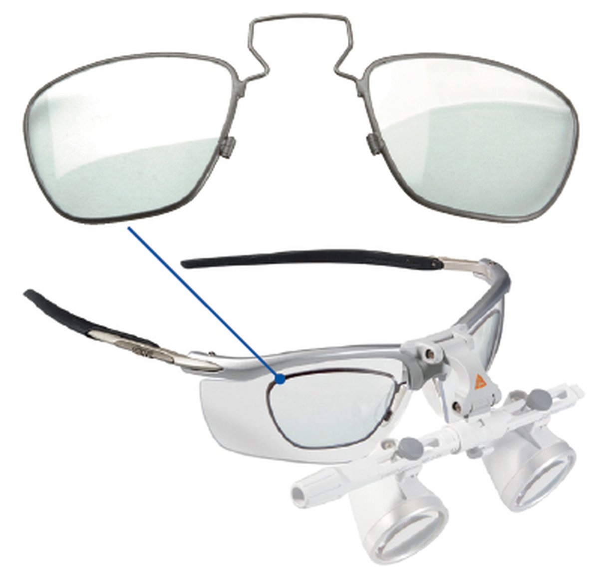 HEINE S-Frame Clip-in Corrective Frame for Prescription Glasses