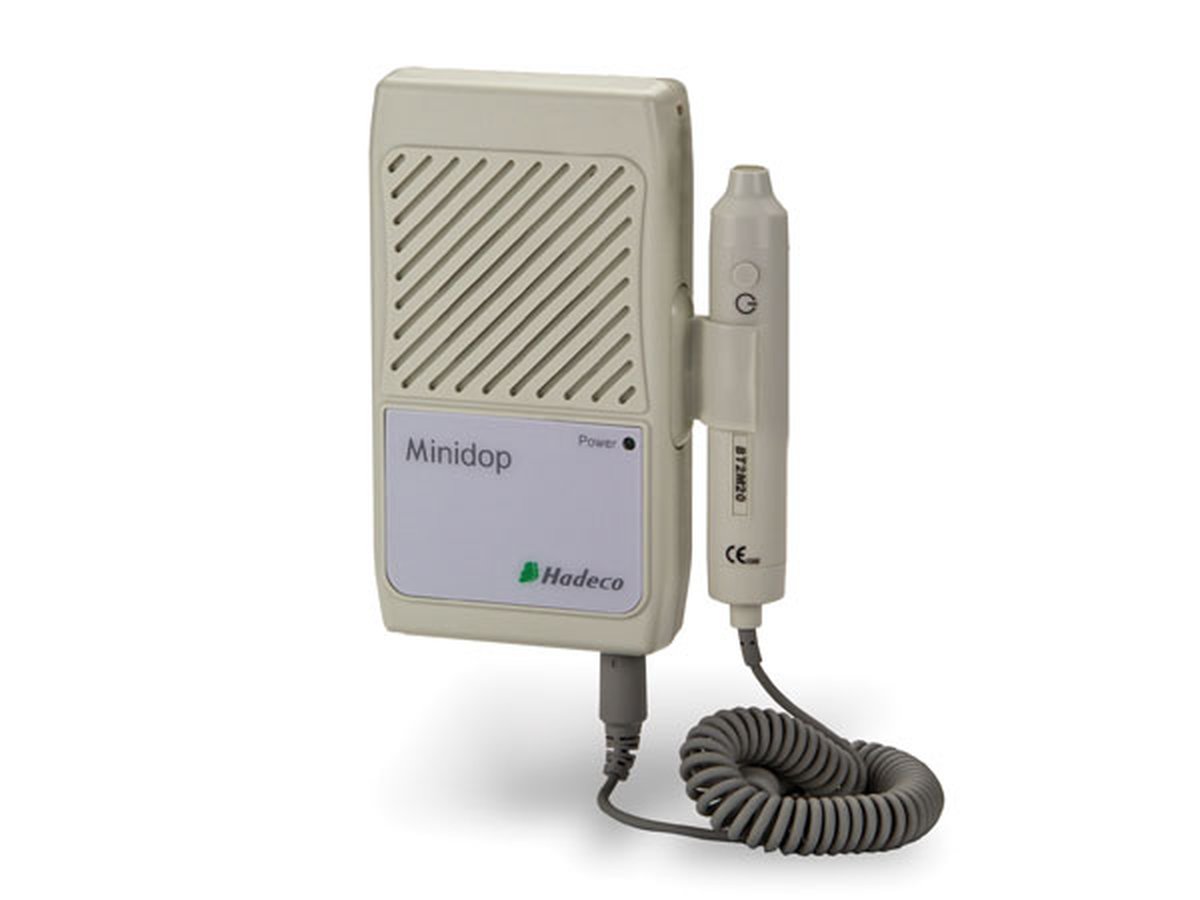 Hadeco ES-100V8 Hand Held Doppler with LCD and 8Mhz Foetal Probe