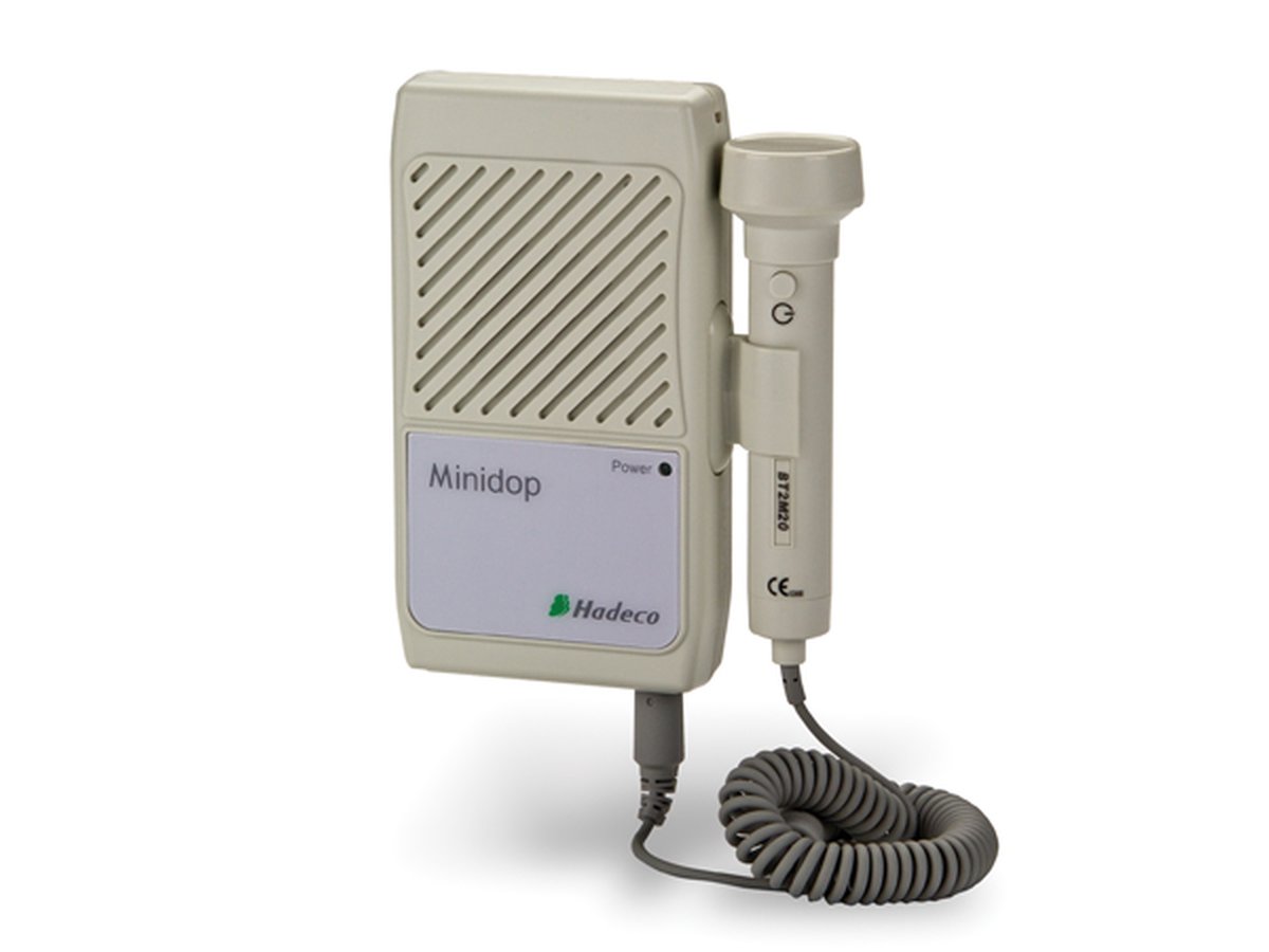 Hadeco ES100VX2 Minidop Hand Held Foetal Doppler with LCD and 2Mhz Foetal Probe