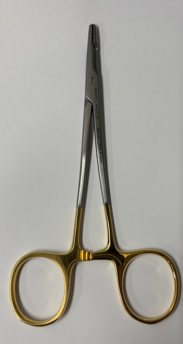 Hebu Baby Olsen Hegar Needleholder 11.5cm Heavier Design with TC Jaws