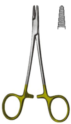Hebu Baumgartner Needleholder 13cm with TC Jaws