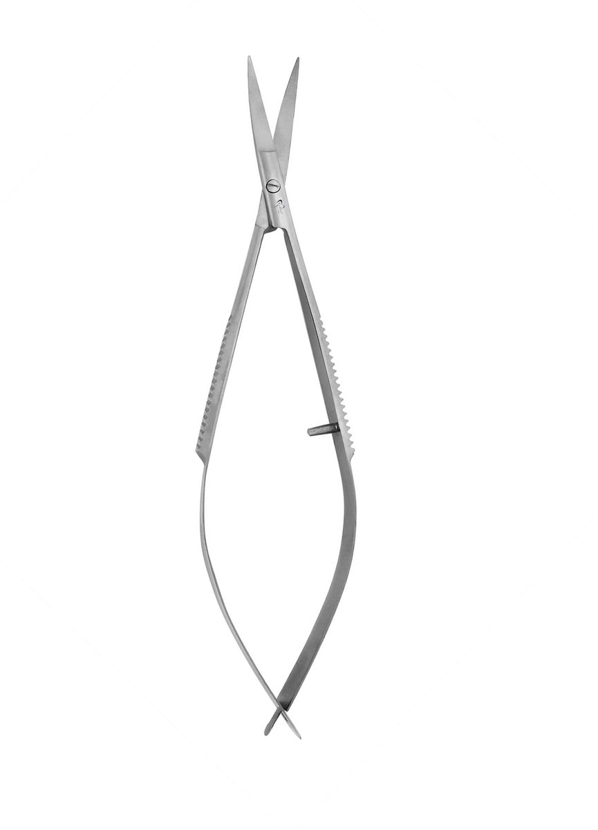 Hebu Castroviejo Scissors Curved 10cm with Sharp Points