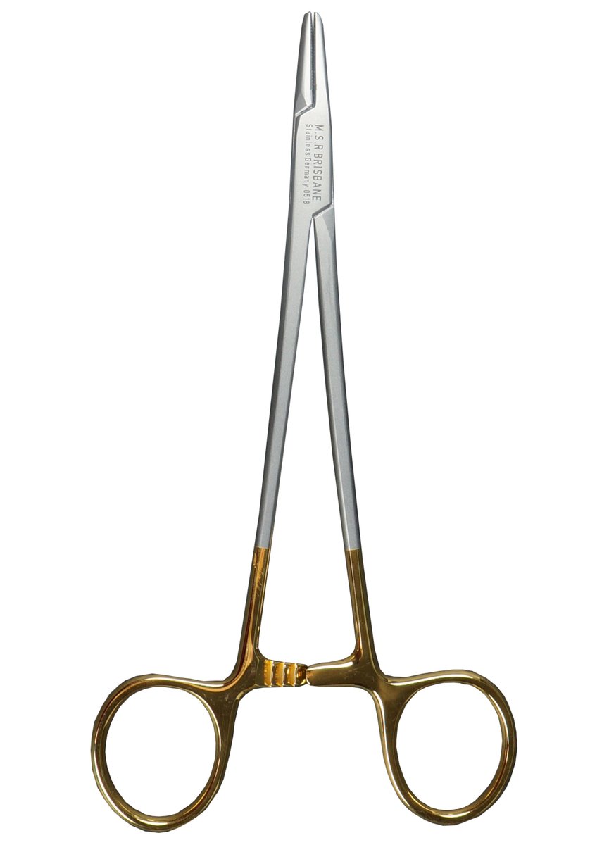 Hebu Crilewood Needleholder 15cm with TC Jaws