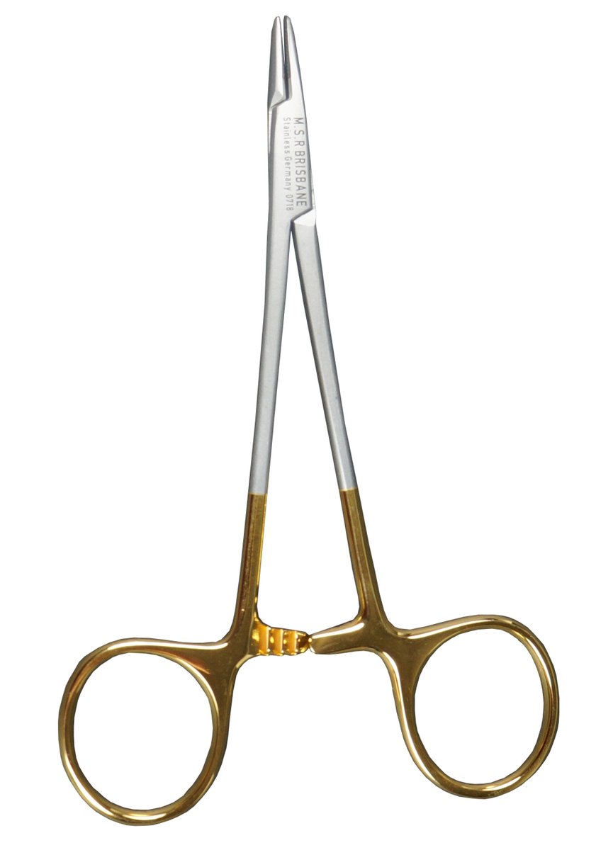 Hebu Derf Needleholder 12.5cm with TC Jaws