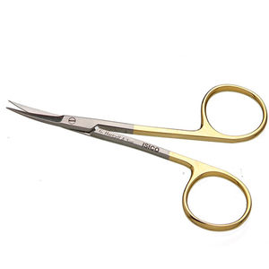 Hebu Iris Scissors Curved 11.5cm with TC Blades