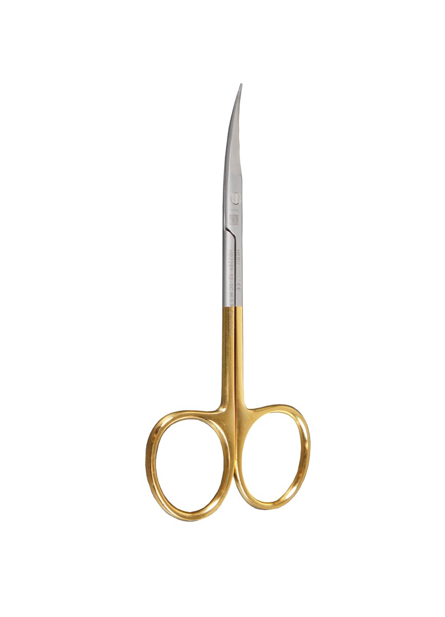 Hebu Iris Scissors Curved Super-Cut 11.5cm with TC Blades