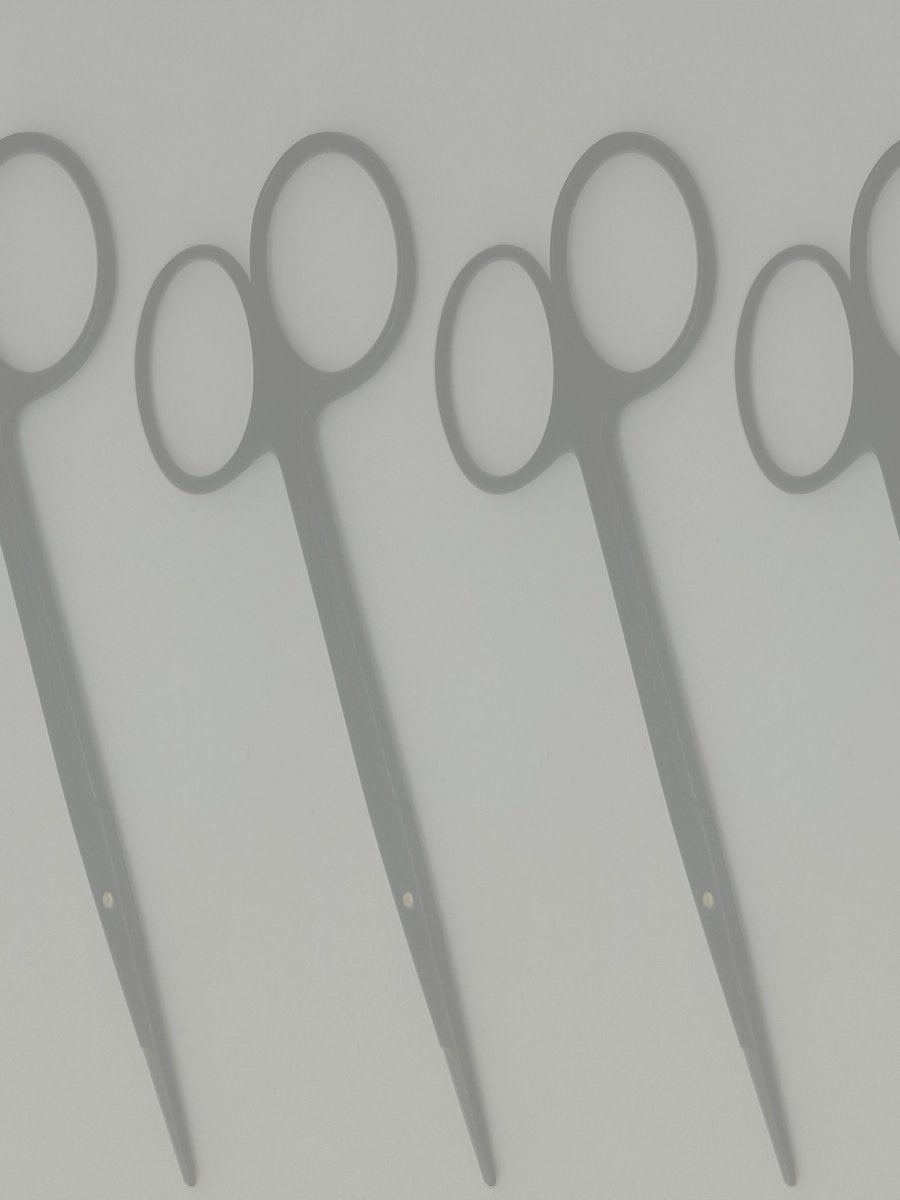 Hebu Metzenbaum Scissors CeraBite Curved 11.5cm  (Ceramic Coated Steel/Carbide)