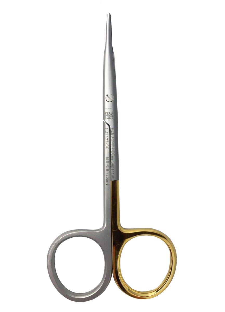 Hebu Stevens Tenotomy Scissors Straight 11cm with TC Supercut Blades
