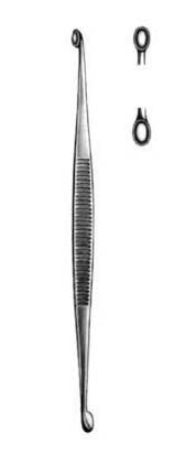 Hebu Williger Bone Curette 13.5cm 0/00 - Double Ended 2.5mm & 3mm Scoop