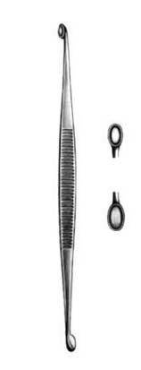 Hebu Williger Bone Curette 13.5cm 0/1 - Double Ended 3mm & 3.5mm Scoop
