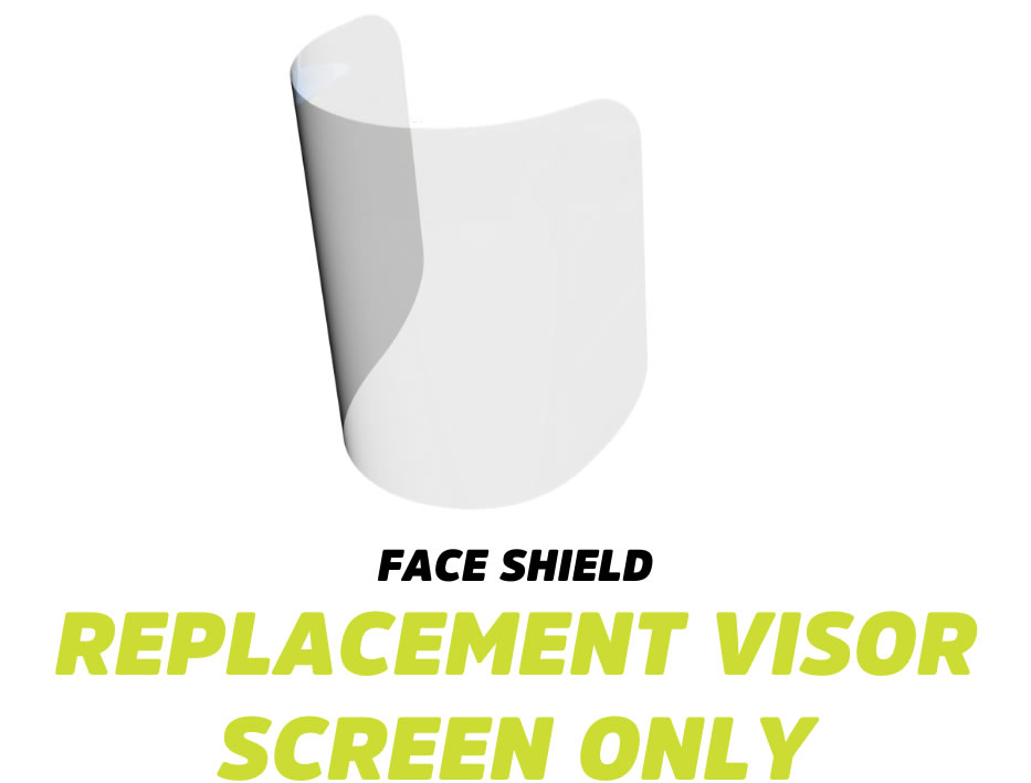 IPKIS Replacement Visor Only, Anti Fog/ Clear Visor. Pack of 10