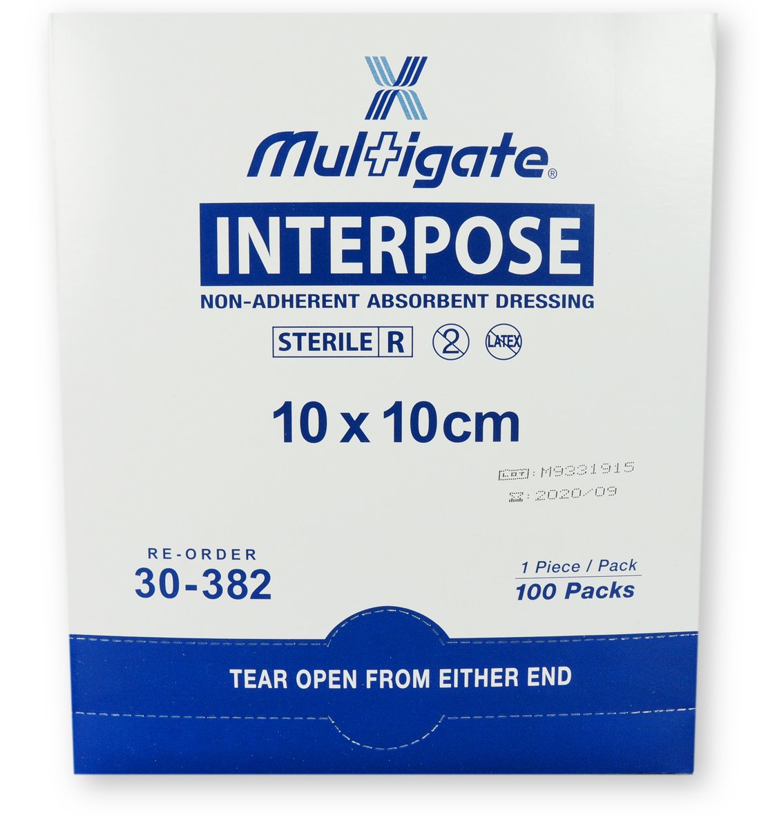 Interpose Non-adherent Dressing 10cm x 10cm Sterile. Box of 100 