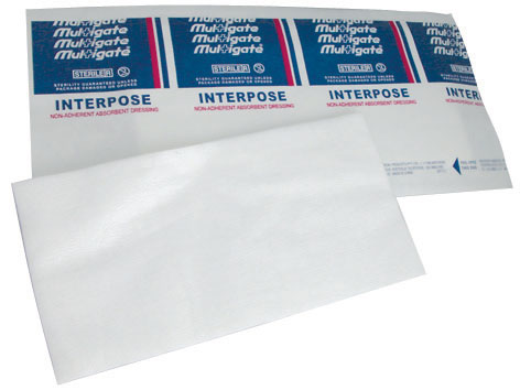 Interpose Non-adherent Dressing 10cm x 20cm Sterile. Box of 100