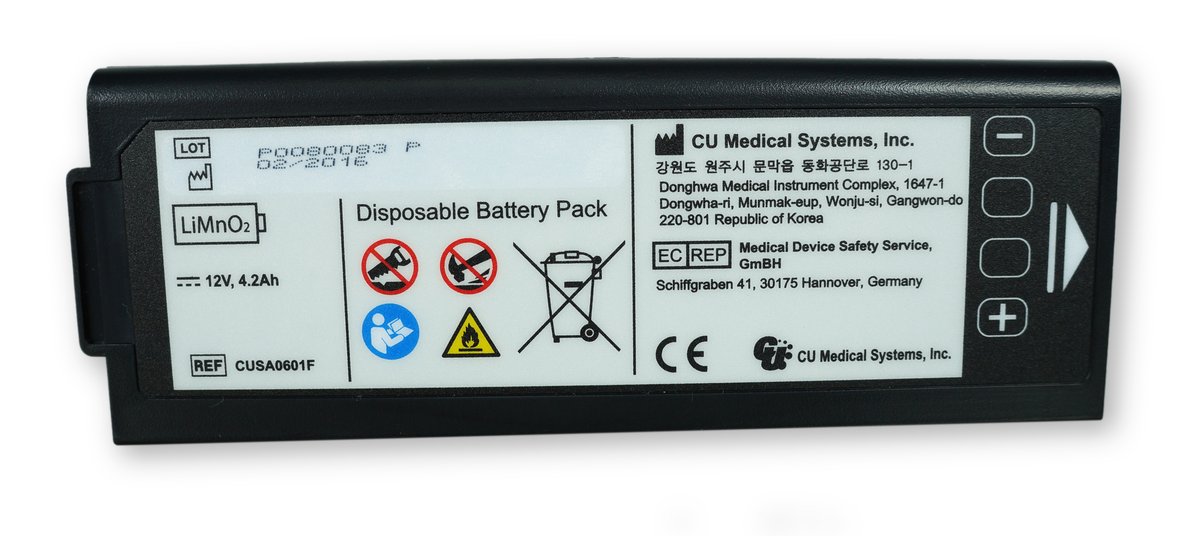 iPAD NF1200 Defibrillator Replacement Disposable Battery 