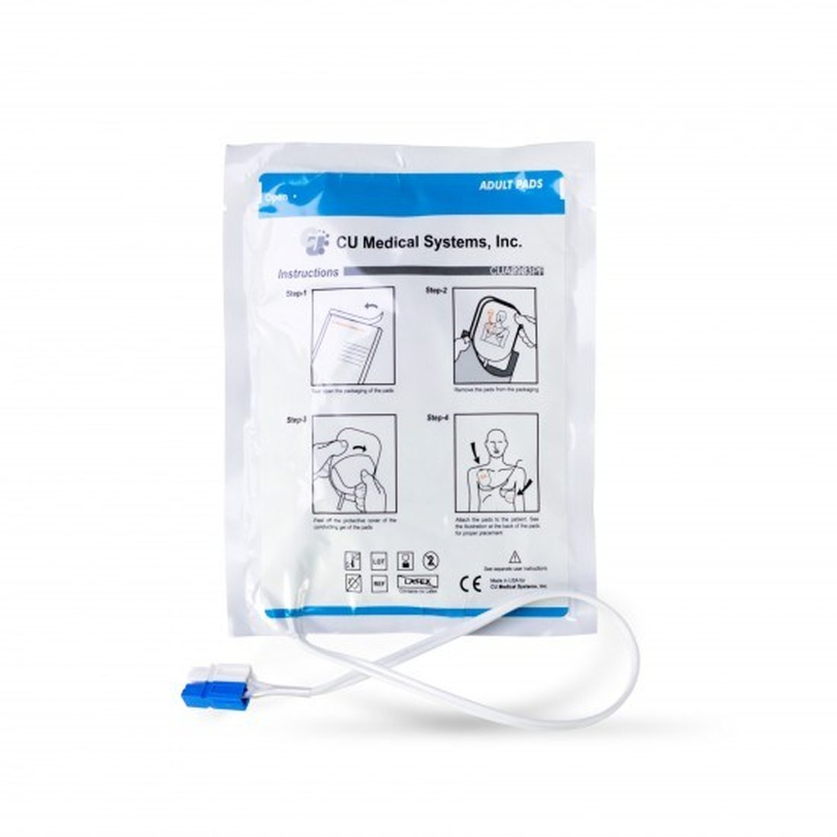 iPAD NF1200 Replacement Adult Defibrillator Pads for iPAD NF1200 Defibrillator Unit. Set of 2