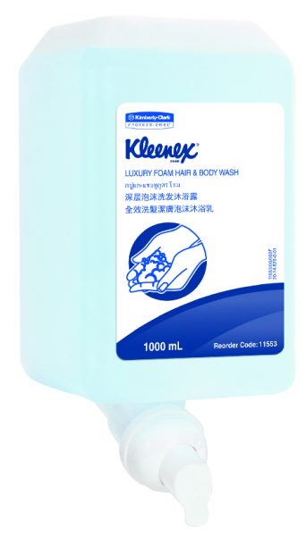 KleenexLuxuryFoamHairBodyWash