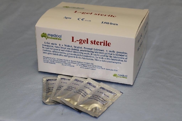 L-GelSterileLubricatingGel3GSachetBoxOf150