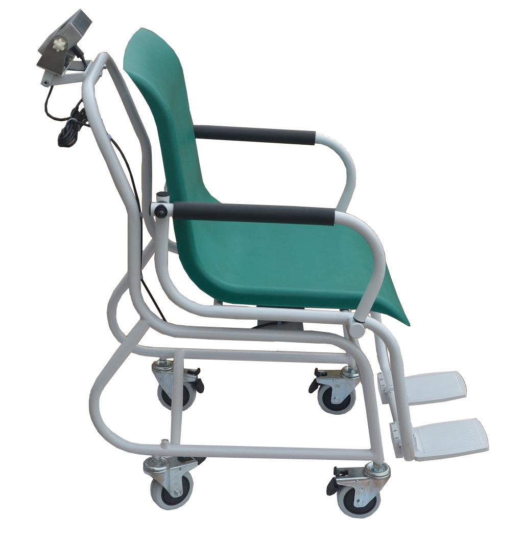 LCDDigitalChairScale250Kg50G530MmwSeat%2c2Brakes%2c2SteeringWheels%2cArmFootrestsMainsBattery
