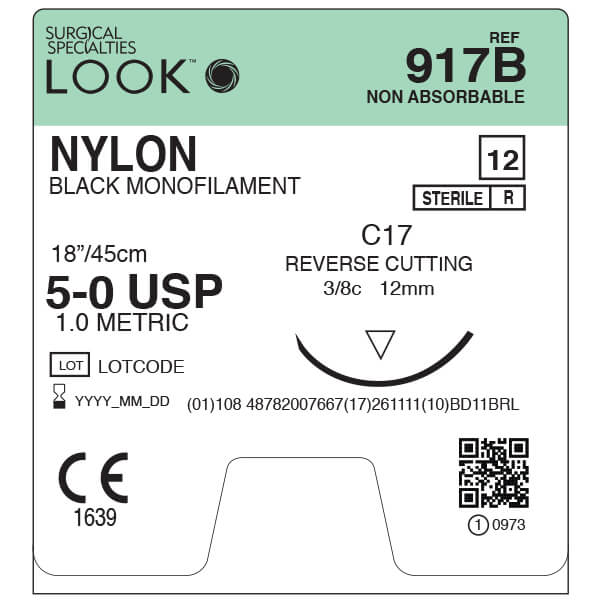 LOOK50NylonSuture%2c12MmRC%2c45Cm