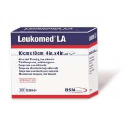 Leukomed LA Low Adherent Wound Dressing 10cm x 10cm Box of 50
