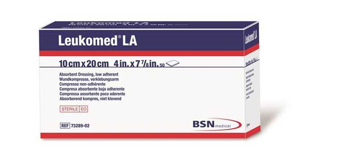 Leukomed LA Low Adherent Wound Dressing 10cm x 20cm Box of 50