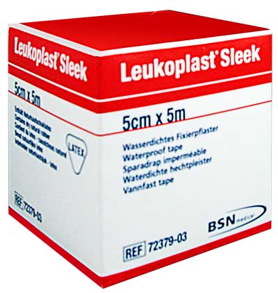 Leukoplast Sleek Tape 5cm x 5m Roll (contains latex)