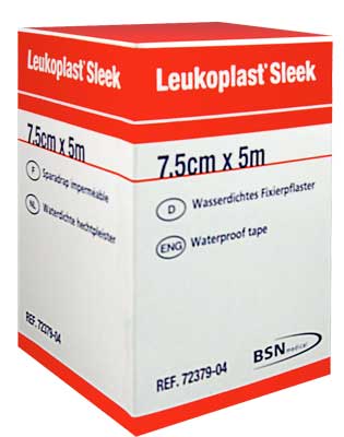 Leukoplast Sleek Tape 7.5cm x 5m Roll (contains latex)
