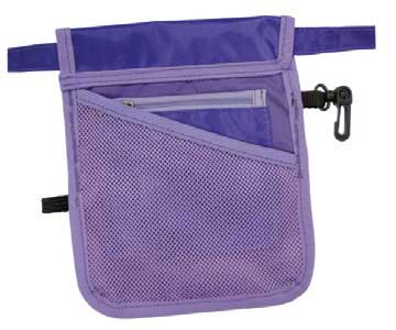 Liberty Nurses Pouch with Adjustable Waist Strap, Purple - 16cm x 20cm