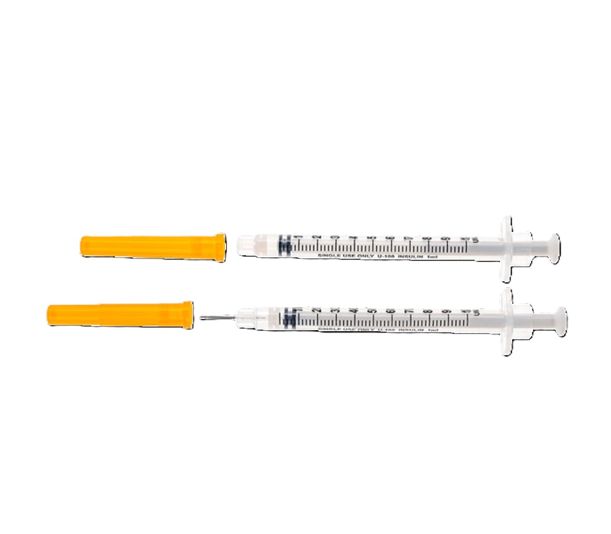 MMD 1mL AutoRetractable Insulin Syringe with 30G x 8mm Needle. Box of 100