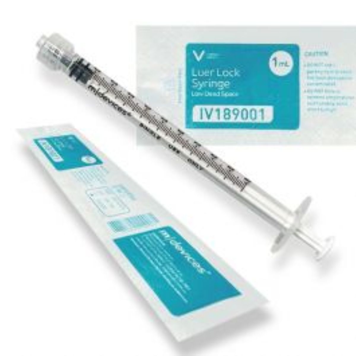 MMD 1mL Low-Dead Space Syringe Luer-Lock. Box of 100
