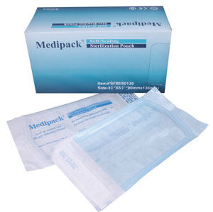Medipack Autoclave Bags 230mm x 380mm. Box of 200