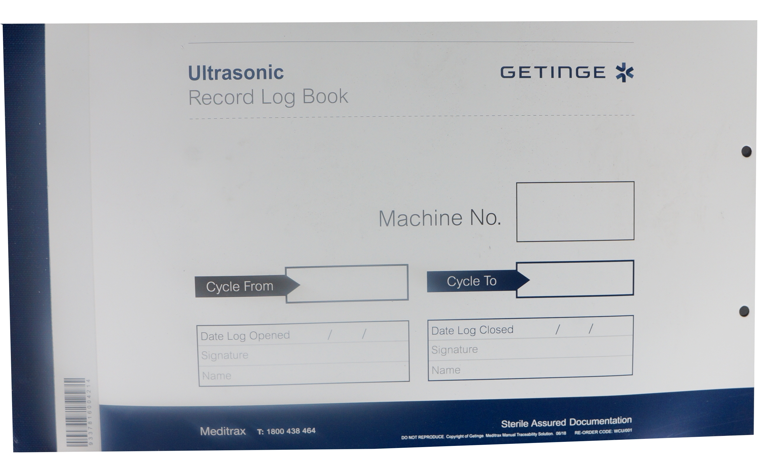 MeditraxUltrasonicRecordLogBook