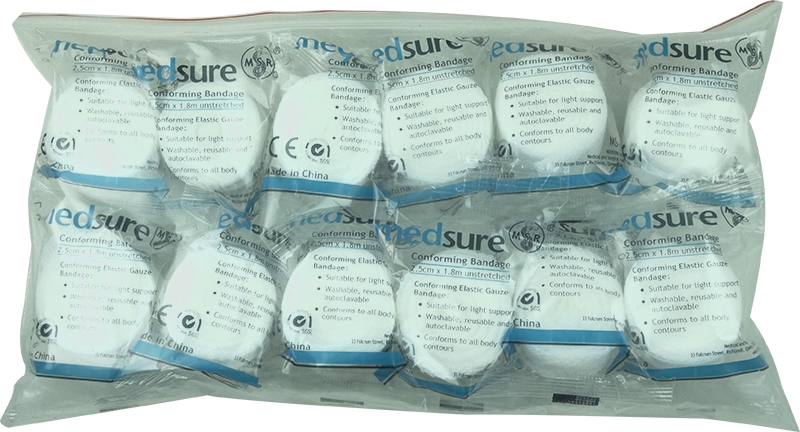 MedsureConformingBandage25CmX18MPackOf12