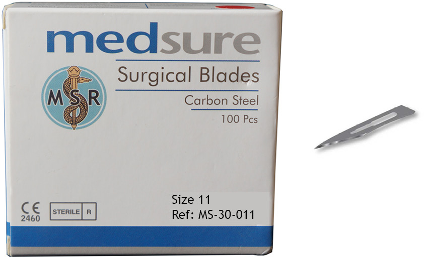 MedsureScalpelBladesSterile11BoxOf100