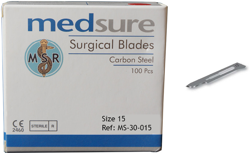 MedsureScalpelBladesSterile15BoxOf100