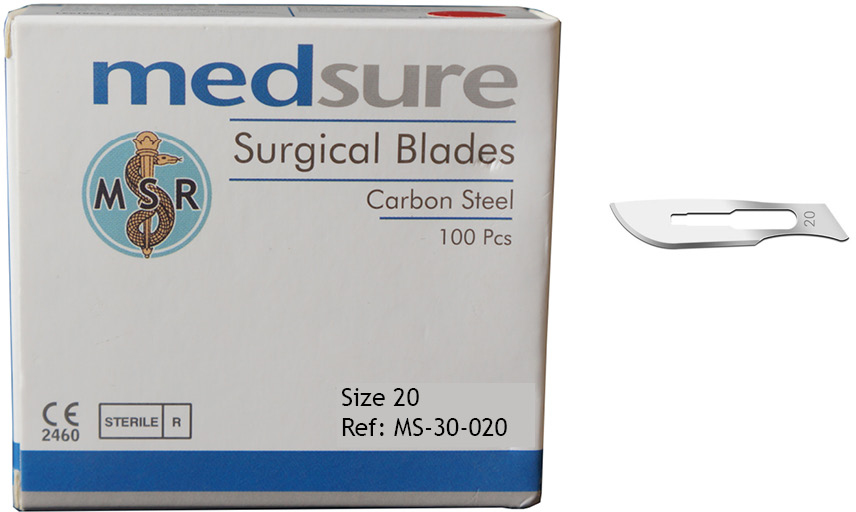 MedsureScalpelBladesSterile20BoxOf100