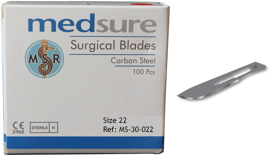 MedsureScalpelBladesSterile22BoxOf100