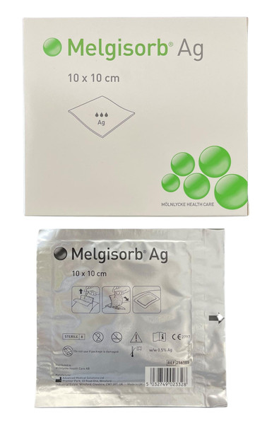 Melgisorb Ag 10cm x10cm PACK of One