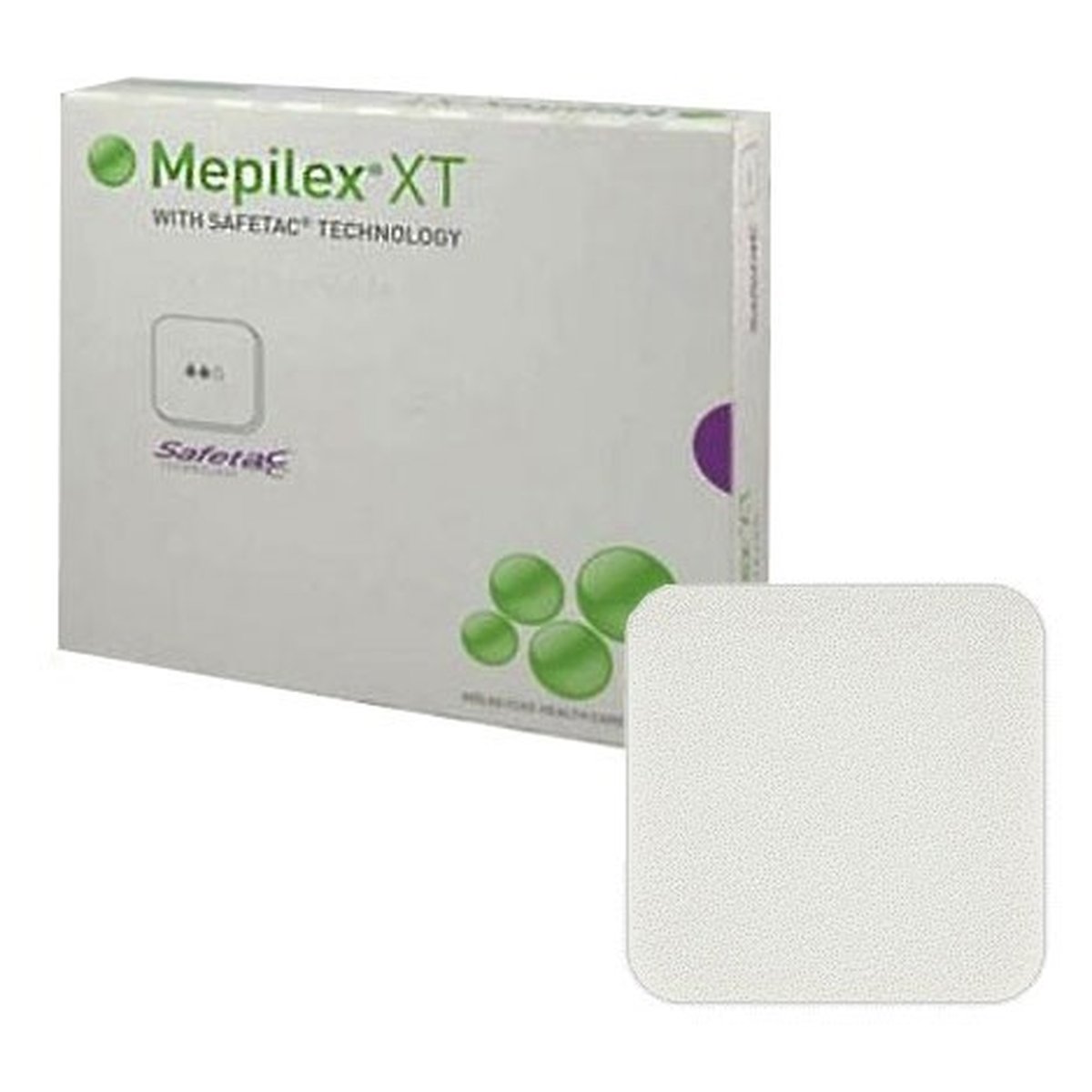Mepilex XT Absorbent Foam Dressing 20cm x 20cm. Box of 5