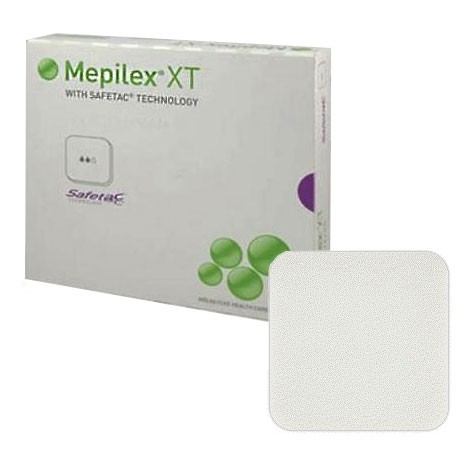 MepilexXTAbsorbentFoamDressing5CmX5Cm%2cPackOf5