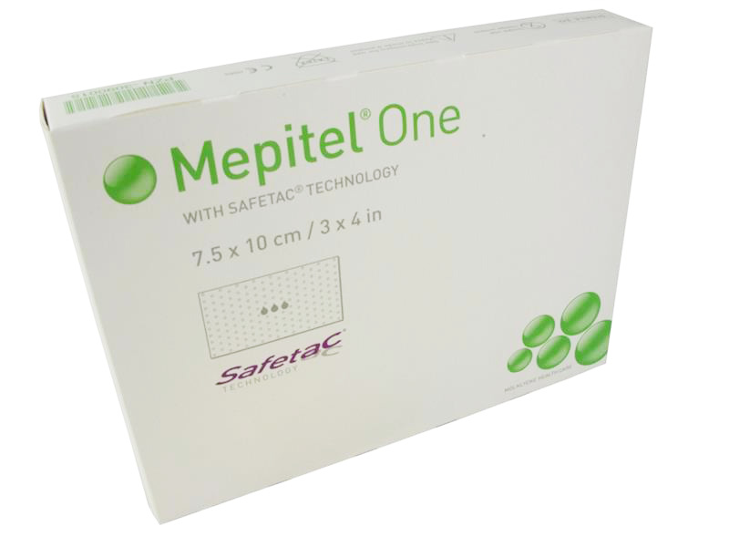 Mepitel One Wound Contact Layer Dressing 7.5cm x 10cm. Box of 10