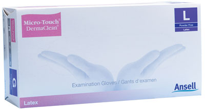 Micro-Touch DermaClean Exam Gloves Powder Free Extra Small. Box of 100