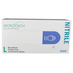 Micro-TouchNitrileExamGloveLarge%2cBlue%2cNS%2cNo-PowderBoxOf200