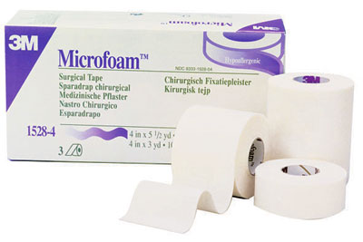 Microfoam Elastic Surgical Tape 75mm x 3m. Box of 4